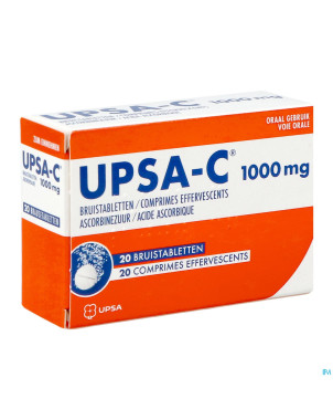 Upsa-c 1g comp efferv.  20
