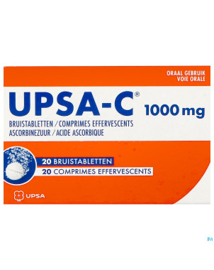 Upsa-c 1g comp efferv.  20