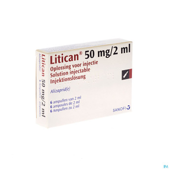 Litican amp inj 6 x 50 mg/2 ml