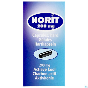 Norit 200 caps.  30 x 200 mg