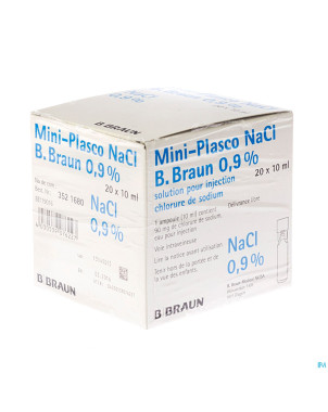 Mini plasco nacl 0,9 % amp20x10ml