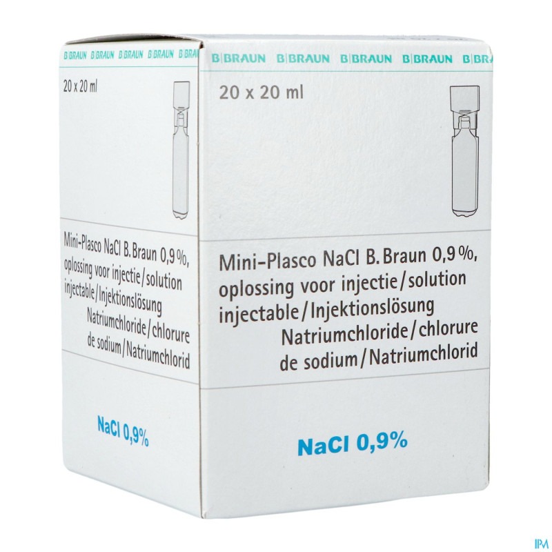 Mini plasco nacl 0,9 % amp20x20ml