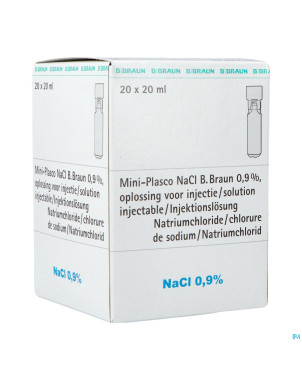 Mini plasco nacl 0,9 % amp20x20ml