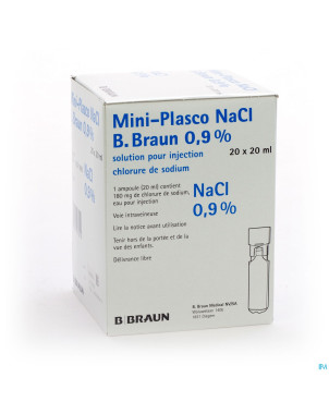 Mini plasco nacl 0,9 % amp20x20ml