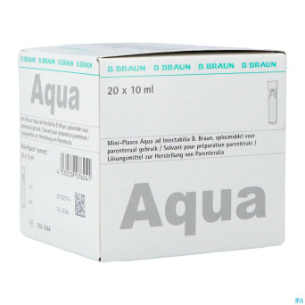 Mini plasco aqua pro inj amp20x10ml
