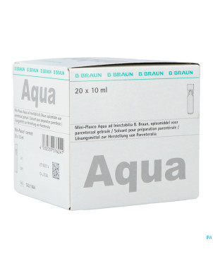 Mini plasco aqua pro inj amp20x10ml
