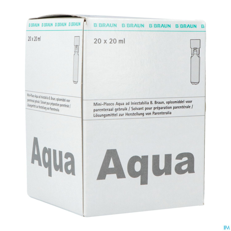 Mini plasco aqua pro inj amp20x20ml