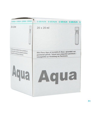 Mini plasco aqua pro inj amp20x20ml