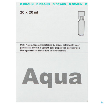 Mini plasco aqua pro inj amp20x20ml