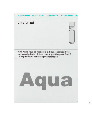 Mini plasco aqua pro inj amp20x20ml