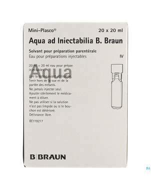 Mini plasco aqua pro inj amp20x20ml