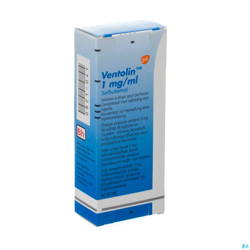 Ventolin amp.perf. i.v. 5 ml/1mg-ml