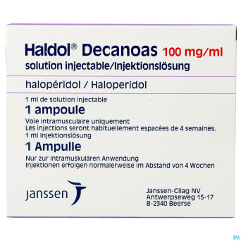 Haldol decanoas amp 1 x 1 ml 100 mg/ml
