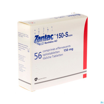 Zantac 150 comp sol  56 x 150 mg