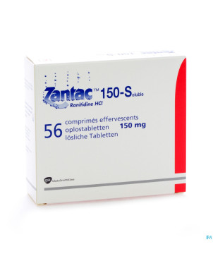 Zantac 150 comp sol  56 x 150 mg