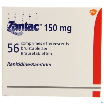 Zantac 150 comp sol  56 x 150 mg