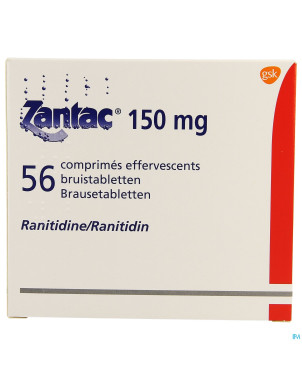Zantac 150 comp sol  56 x 150 mg