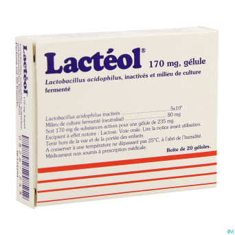 Lacteol 170mg caps  20