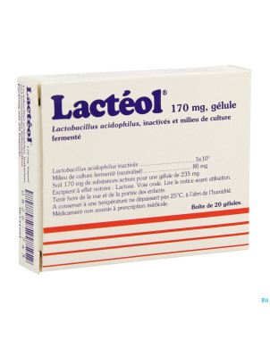 Lacteol 170mg caps  20