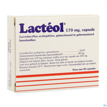 Lacteol 170mg caps  20