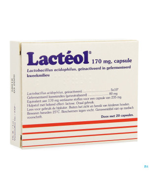 Lacteol 170mg caps  20