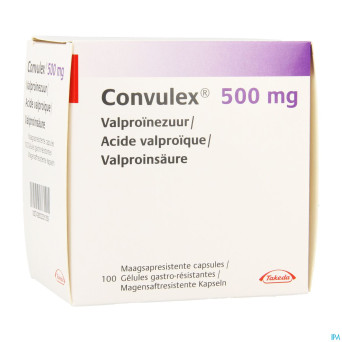 Convulex 500 lib.modifiee caps molles 100 x 500mg