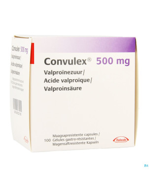 Convulex 500 lib.modifiee caps molles 100 x 500mg