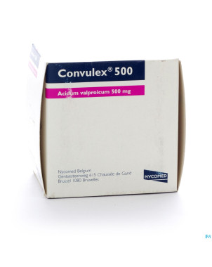 Convulex 500 lib.modifiee caps molles 100 x 500mg