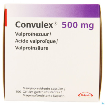 Convulex 500 lib.modifiee caps molles 100 x 500mg