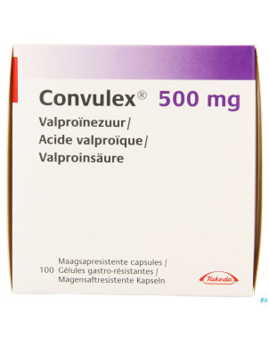 Convulex 500 lib.modifiee caps molles 100 x 500mg