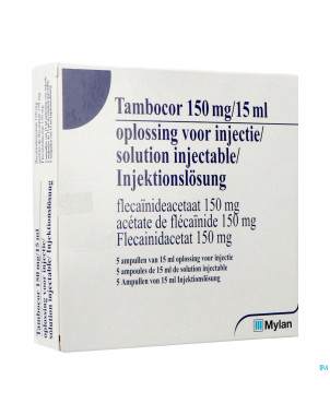 Tambocor amp iv 5 x 150 mg/15 ml