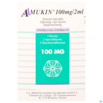 Amukin fl inj 2 x 100 mg/2 ml