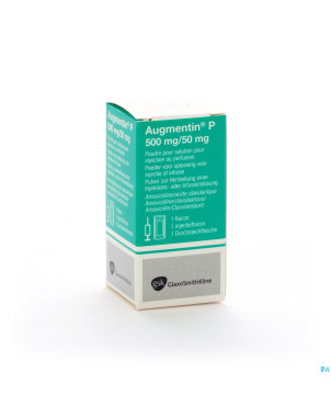 Augmentin p fl inj 1 x 500 mg-50 mg