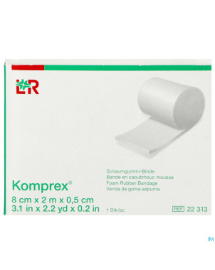 Komprex binde    8cmx 2m epais.0,5cm 22313