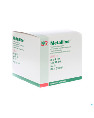 Metalline compresse tracheo ster   8x9cm 50 23094