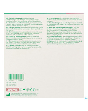 Metalline compresse tracheo ster   8x9cm 50 23094