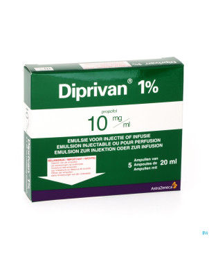 Diprivan 1% amp iv 5x200mg/20ml