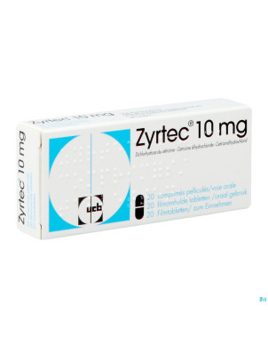 Zyrtec 10 mg comp pell 20 x 10 mg
