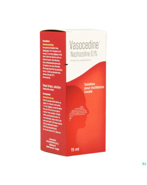 Vasocedine naphazoline gutt 15ml