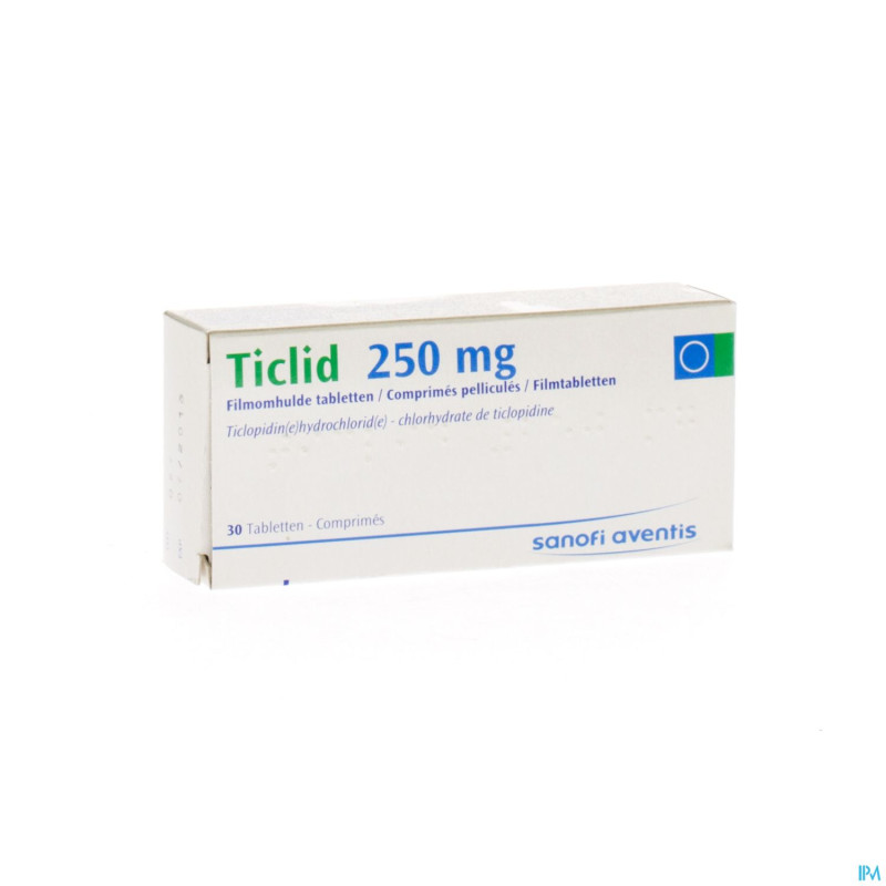 Ticlid drag  30 x 250 mg