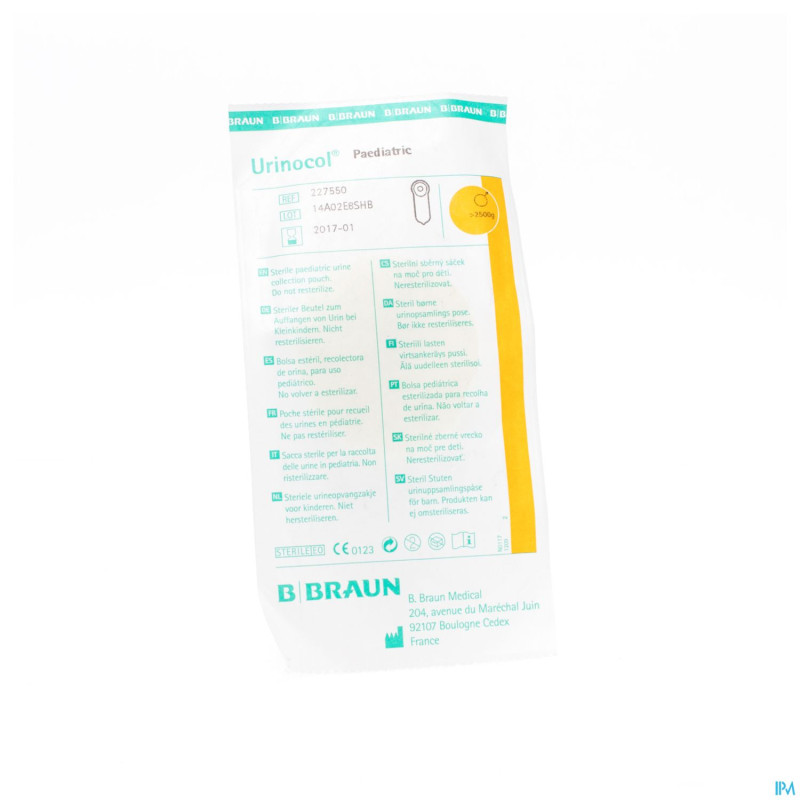 Urinocol poche prematures  50 227570a