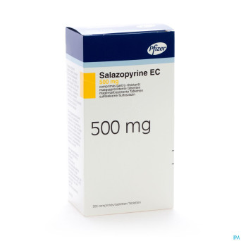 Salazopyrine ec drag  300 x 500 mg
