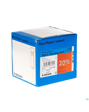 Mini plasco nacl 20 % 20 x 10 ml