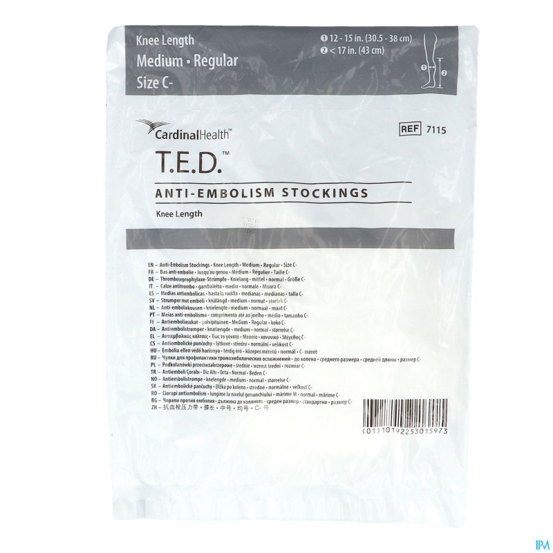 Ted bas genou 71150 m regul   blanc
