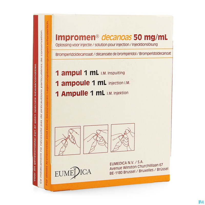 Impromen decanoas amp 1 x  50mg/1ml