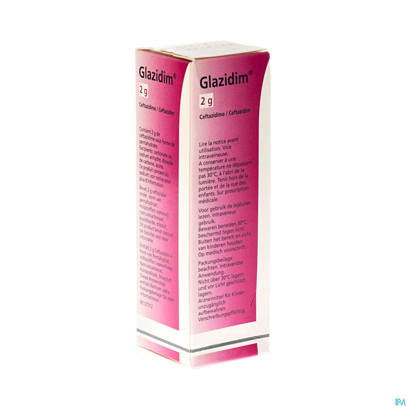 Glazidim perf monovial fl 1 x 2000mg