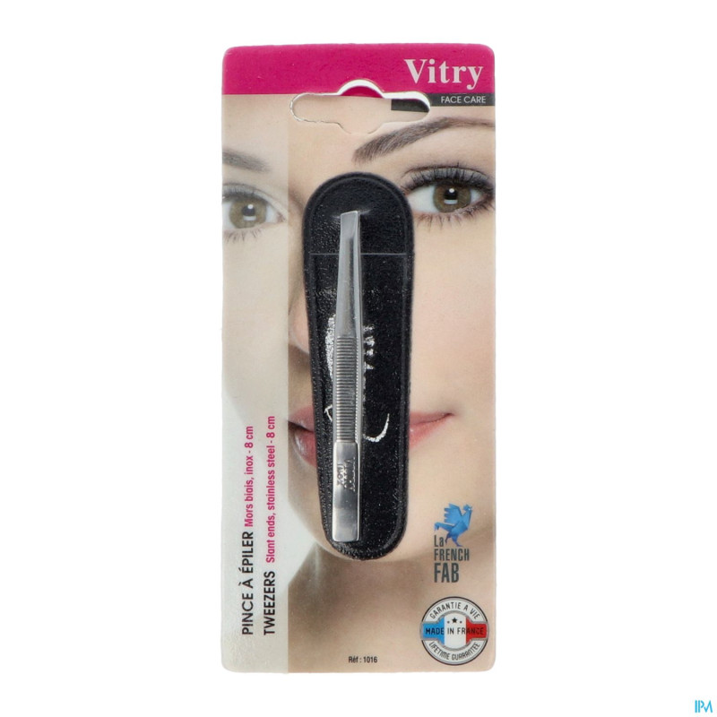 Vitry classic pince epiler oblique inox    1016