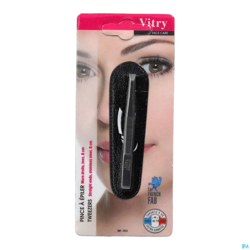 Vitry classic pince epiler droit inox    1012