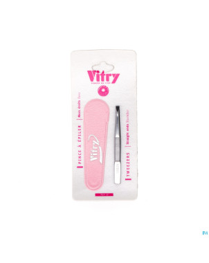 Vitry classic pince epiler droit inox    1012
