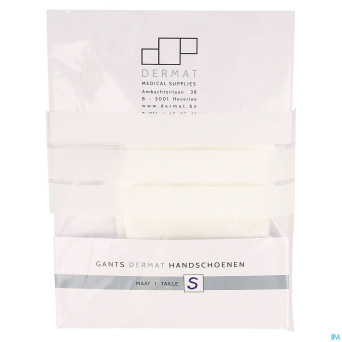 Dermat gants 2 small  100% coton
